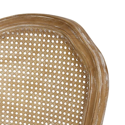 2pk Mina French Country Wood And Cane Upholstered Dining Chairs - Christopher Knight Home 11 2pk Mina French Country Wood And Cane Upholstered Dining Chairs - Christopher Knight Home - Image 9