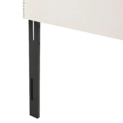 Arched Camel-Back Upholstered Headboard Queen Size With Nailhead Stud Trim, Adjustable Height Full/Queen Beds Headboard -Christopher Knight Home -Christopher Knight Home GUEST 22826c99 c8e2 413f 99f5 eab9da7fa7c9