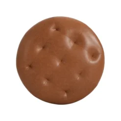 Christopher Knight Home Rafael Modern Button Tufted Faux Leather Round Ottoman, Light Brown -Christopher Knight Home GUEST 22e512b0 7439 4ff5 ae64 a3b083a1cfee