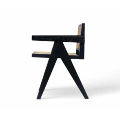 Christopher Knight Home Randall Rubberwood And Cane Arm Dining Chair With V-Shaped Legs(Set Of 2) -Christopher Knight Home GUEST 22e84185 77fd 462e abf2 1da8895cb1e7