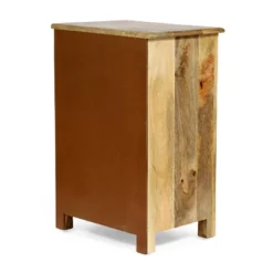 Sandia Handcrafted Boho 4 Drawer Mango Wood Nightstand Natural/White - Christopher Knight Home -Christopher Knight Home GUEST 23b141dd 7f17 45e8 ba72 1c49eb0b5e71