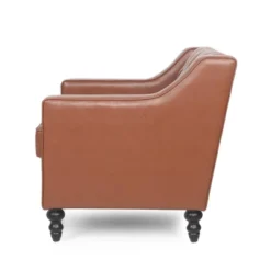 Furman Contemporary Tufted Club Chair Cognac - Christopher Knight Home -Christopher Knight Home GUEST 24214664 05c3 45a3 bfbe 61a48fa699af