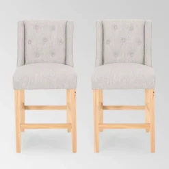 Set Of 2 Landria Button Tufted Wingback Counter Height Barstools - Christopher Knight Home 17 Set Of 2 Landria Button Tufted Wingback Counter Height Barstools - Christopher Knight Home -Christopher Knight Home GUEST 24747eef cea2 4e8a a612 a3c7ac47f0a2