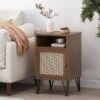 Pilster Contemporary End Table With Storage Walnut/Natural/Black - Christopher Knight Home 1 Pilster Contemporary End Table With Storage Walnut/Natural/Black - Christopher Knight Home -Christopher Knight Home GUEST 2502f57b 257f 45a9 91c2 fd826f85e0e4
