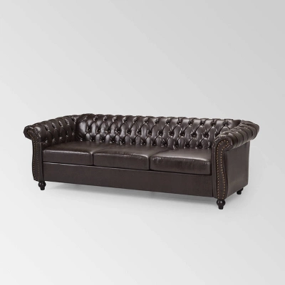 Parksley Tufted Chesterfield Sofa - Christopher Knight Home 9 Parksley Tufted Chesterfield Sofa - Christopher Knight Home - Image 7