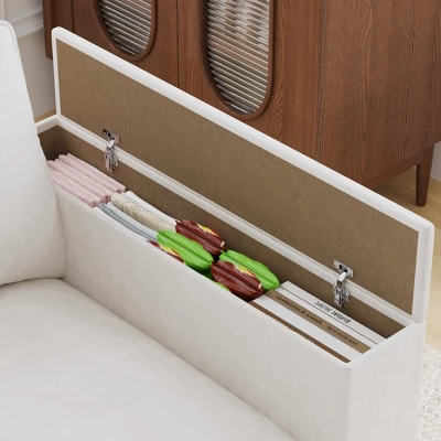 Christopher Knight Home Kreth 137" Modern 4-Seater Chenille Upholstered U-Shaped Sectional Sofa With Armrest Storage 6 Christopher Knight Home Kreth 137" Modern 4-Seater Chenille Upholstered U-Shaped Sectional Sofa With Armrest Storage - Image 4