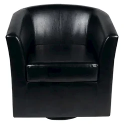 Daymian Faux Leather Swivel Club Chair - Christopher Knight Home -Christopher Knight Home GUEST 2bffaeef 1317 401d a634 3b4b306bcb56