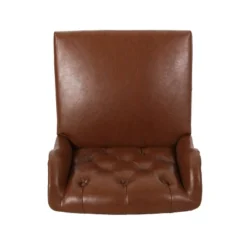 Beltagh Contemporary Wingback Tufted Swivel Office Chair - Christopher Knight Home -Christopher Knight Home GUEST 2f684454 6be2 4790 b857 f10713810b65