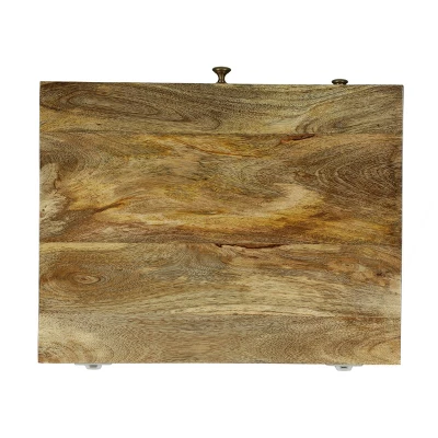 Lytle Boho Handcrafted Mango Wood Nightstand With Storage Natural - Christopher Knight Home 8 Lytle Boho Handcrafted Mango Wood Nightstand With Storage Natural - Christopher Knight Home - Image 6