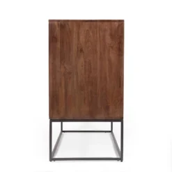 Punjab Handcrafted Boho Mango Wood 2 Door Sideboard French Gray/Antique Bronze - Christopher Knight Home -Christopher Knight Home GUEST 31775fda d7a3 489c a684 95652d05f836