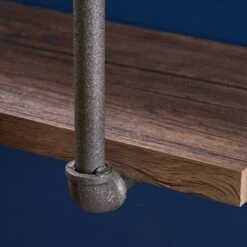 Tarian Industrial Wall-Mounted Shelf Dark Brown - Christopher Knight Home -Christopher Knight Home GUEST 31cf80fe 6e9d 4459 ad7c 9de40f91fa2c