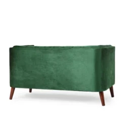Holasek Contemporary Velvet Upholstered Tufted Loveseat - Christopher Knight Home -Christopher Knight Home GUEST 31f68a6e 6345 420d aad9 7110269e8014