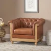 Castalia Chesterfield Tufted Club Chair With Nailhead Trim Midnight - Christopher Knight Home -Christopher Knight Home GUEST 33167807 5dad 415f bb4a cde85935de6d