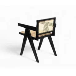 Christopher Knight Home Randall Rubberwood And Cane Arm Dining Chair With V-Shaped Legs(Set Of 2) -Christopher Knight Home GUEST 3343967b 88f6 436d 9641 2fea063fad15