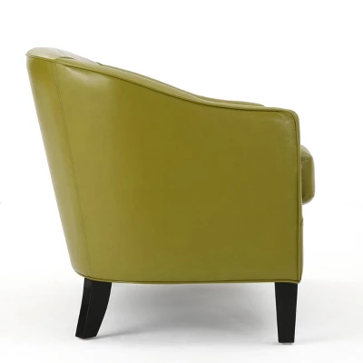 Justine Faux Leather Loveseat - Christopher Knight Home 6 Justine Faux Leather Loveseat - Christopher Knight Home - Image 4