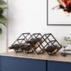Mcclellan Modern Industrial 7 Bottle Tabletop Wine Rack Black - Christopher Knight Home -Christopher Knight Home GUEST 356784a2 10c2 4d52 9aa5 b1370d0a3862