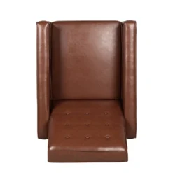 Mervynn Mid-Century Modern Button Tufted Recliner Cognac Brown/Dark Espresso - Christopher Knight Home 15 Mervynn Mid-Century Modern Button Tufted Recliner Cognac Brown/Dark Espresso - Christopher Knight Home -Christopher Knight Home GUEST 35aabef8 04db 44fe a0f6 ea4044265993
