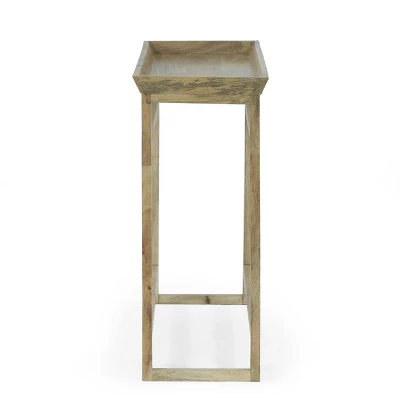 Meagher Rustic Handcrafted Mango Wood Console Table Natural - Christopher Knight Home 4 Meagher Rustic Handcrafted Mango Wood Console Table Natural - Christopher Knight Home - Image 2