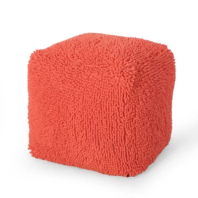 Moloney Modern Microfiber Chenille Cube Pouf - Christopher Knight Home 12 Moloney Modern Microfiber Chenille Cube Pouf - Christopher Knight Home - Image 10