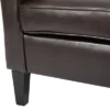 Aiden Bonded Leather Club Chair Brown - Christopher Knight Home -Christopher Knight Home GUEST 363cfe6b 5baf 4c15 9002 918d5522128d