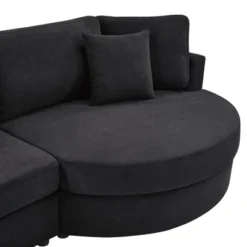 Christopher Knight Home Baldum Modern 3-Seater 129" Chenille Upholstered Sofa With Curved Design And Thick Cushions -Christopher Knight Home GUEST 3691851a 75c5 4dcb 83e1 1fb364218535
