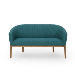 Christopher Knight Home Cheney Contemporary Channel Stitch Upholstered Loveseat With Curved Back -Christopher Knight Home GUEST 38634696 5d29 4147 9c7b 8c6ca1657b9a