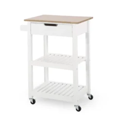Dade Kitchen Cart With Wheels - Christopher Knight Home -Christopher Knight Home GUEST 3a1099c8 0b8a 4860 b59e 83080e954c4f