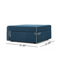 Christopher Knight Home Chatsworth Storage Ottoman - Navy: Elegant Tufted Design, Soft Polyester Upholstery, Mobile Casters 9 Christopher Knight Home Chatsworth Storage Ottoman - Navy: Elegant Tufted Design, Soft Polyester Upholstery, Mobile Casters -Christopher Knight Home GUEST 3c4a8075 e40e 47f9 9cf5 46abca301a59