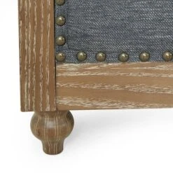 Saragus Chesterfield Tufted 3 Seater Sofa With Nailhead Trim Charcoal/Dark Brown - Christopher Knight Home -Christopher Knight Home GUEST 3de5c2e2 cc0c 47ff a45d 88a520118128