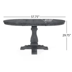 5pc Maria French Country Wood Expandable Dining Set Gray/Black - Christopher Knight Home -Christopher Knight Home GUEST 3f7dc00e da97 4eb5 89c6 0a644ed010f8