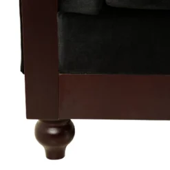 59"W Chesterfield Velvet Loveseat Sofa, Upholstered Sofa Couch With Rolled Arm Dutch And Tufted Button - Christopher Knight Home -Christopher Knight Home GUEST 4008b523 a11b 4ca3 9d12 86f51c411e2a