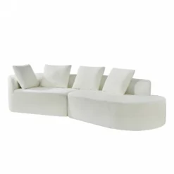 Christopher Knight Home 116" Modern Curved Sectional Sofa With High-Density Sponge And 4 Pillows -Christopher Knight Home GUEST 40e91a32 a301 4d00 a6ac 94b4f76e8286