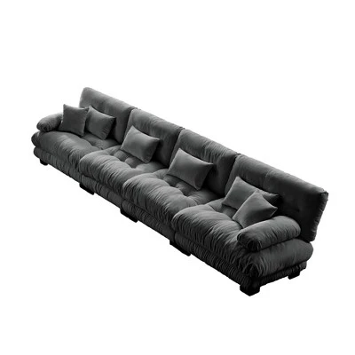 Christopher Knight Home Tony Modular 4-Seater Chenille Upholstery 173.2" Sectional Sofa With Deep Seating 3 Christopher Knight Home Tony Modular 4-Seater Chenille Upholstery 173.2" Sectional Sofa With Deep Seating