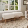 Christopher Knight Home Zarik Modern Rubberwood Linen Upholstered Bench 2 Christopher Knight Home Zarik Modern Rubberwood Linen Upholstered Bench -Christopher Knight Home GUEST 43af1409 427b 4c19 9434 78b2743d0e21
