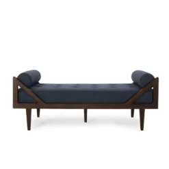 Rayle Contemporary Tufted Chaise Lounge With Rolled Accent Pillows - Christopher Knight Home -Christopher Knight Home GUEST 44a2e698 2922 460a 897a aaef22f3ad64