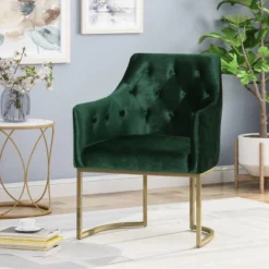 McDonough Modern Tufted Glam Accent Chair - Christopher Knight Home -Christopher Knight Home GUEST 45336c32 8ce5 4959 97d3 c593e1cce6de
