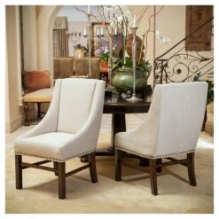 Set Of 2 James Dining Chair Set Natural - Christopher Knight Home -Christopher Knight Home GUEST 46e62368 69f7 4d60 9f65 b674bb16582c