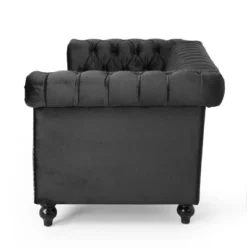 Brinkhaven Modern Glam Tufted Velvet Loveseat With Nailhead Trim - Christopher Knight Home -Christopher Knight Home GUEST 46ebb8a8 cefc 48b5 8052 51382232abce