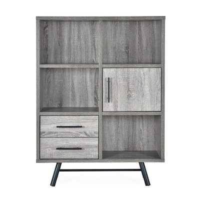 Hulbert Modern Industrial 6 Shelf Multi Functional Cabinet - Christopher Knight Home 12 Hulbert Modern Industrial 6 Shelf Multi Functional Cabinet - Christopher Knight Home - Image 10