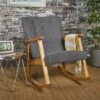 Harvey Mid-Century Modern Fabric Rocking Chair - Christopher Knight Home -Christopher Knight Home GUEST 4960f73c b63f 4796 8f67 12888ae08555