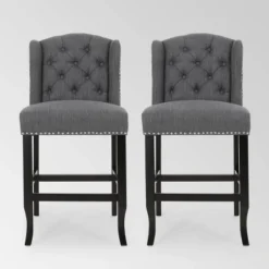 Set Of 2 Foxcroft Wingback Counter Height Barstools - Christopher Knight Home 20 Set Of 2 Foxcroft Wingback Counter Height Barstools - Christopher Knight Home -Christopher Knight Home GUEST 496e7b36 5454 4c8d b1e0 0b859546dee7
