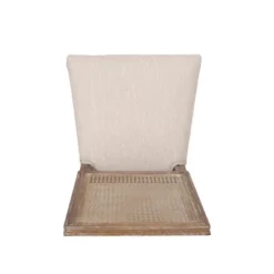 Christopher Knight Home Brownell French Country Wood And Cane Upholstered Dining Chairs (Set Of 4) -Christopher Knight Home GUEST 497473ed 921e 4f47 be13 d6689eda9bc2