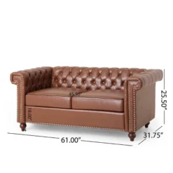 Brinkhaven Contemporary Button Tufted Loveseat With Nailhead Trim - Christopher Knight Home 17 Brinkhaven Contemporary Button Tufted Loveseat With Nailhead Trim - Christopher Knight Home -Christopher Knight Home GUEST 49782750 ab68 4fc8 a328 92324dce9d0d