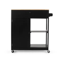 Telfair Kitchen Cart With Wheels - Christopher Knight Home -Christopher Knight Home GUEST 4a9424f5 f9b4 4078 a9e9 4d2d1f9717a5