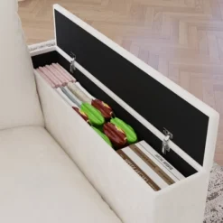 Christopher Knight Home Bruno Convertible Chenille 97'' Corner L-Sectional Sofa With Armrest Storage -Christopher Knight Home GUEST 4c401704 cc86 4c2b bd49 b70c7153c4c2