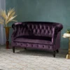 Milani Scroll Arm Loveseat - Christopher Knight Home -Christopher Knight Home GUEST 4cb95045 d56b 4841 90f4 6820436b7962