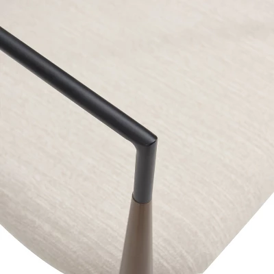 Christopher Knight Home Teuvo Modern Fabric Upholstered Iron Dining Chairs (Set Of 2) 11 Christopher Knight Home Teuvo Modern Fabric Upholstered Iron Dining Chairs (Set Of 2) - Image 9