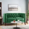 Holasek Contemporary Velvet Upholstered Tufted Loveseat - Christopher Knight Home -Christopher Knight Home GUEST 4e71d301 6739 459e aeb1 2caa0cc328ca
