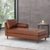 Malinta Contemporary Tufted Upholstered Chaise Lounge - Christopher Knight Home