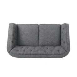Christopher Knight Home Cantrell Tufted Loveseat Charcoal/Espresso -Christopher Knight Home GUEST 4fa700d5 9d0b 40c3 a461 718af0f09a0e